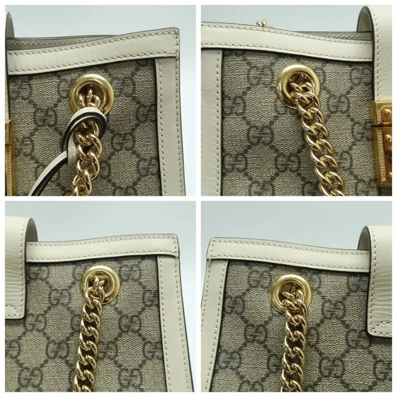 GUCCI Padlock Brown Leather Shoulder Bag 957-052825 - Picture 7 of 12